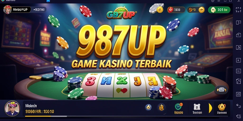 Tampilan permainan kasino yang mengasyikkan dan interaktif dari 987UP.