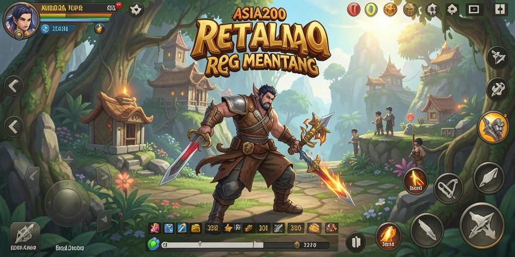 Tampilan gameplay ASIA200 yang menakjubkan dan penuh aksi.