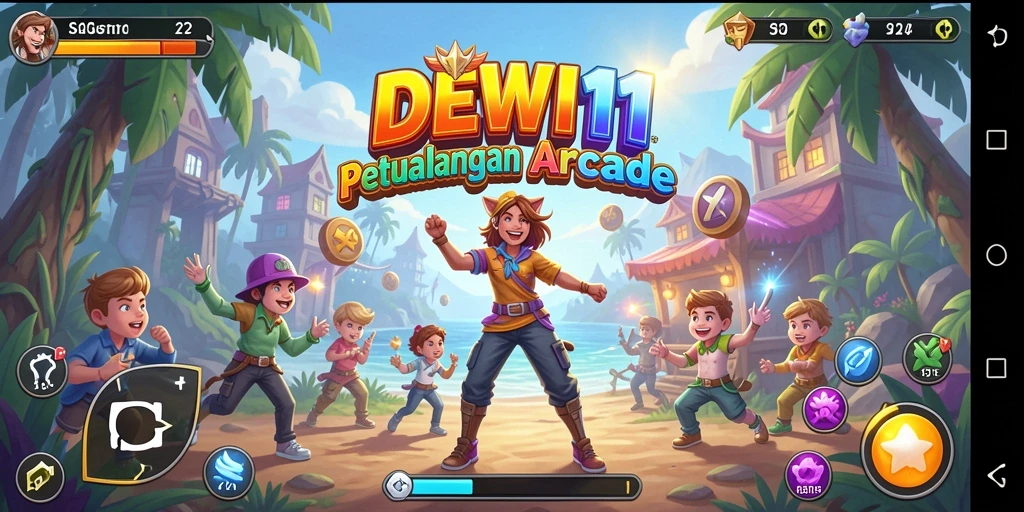 Tangkapan layar gameplay DEWI11 yang penuh aksi dan tantangan seru.