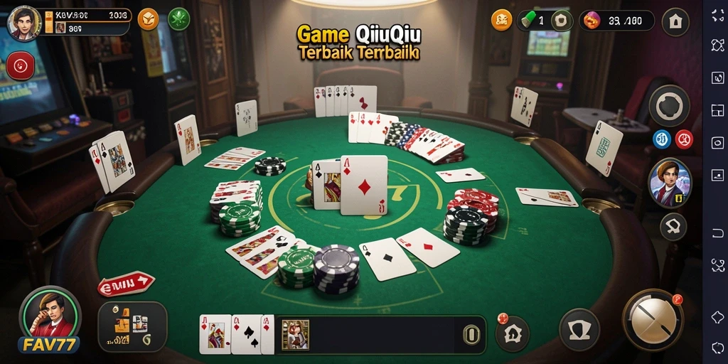 Tangkapan layar gameplay QiuQiu yang mengasyikkan di FAV77.