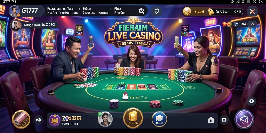 Gameplay Live Casino yang seru dan interaktif di GT777.