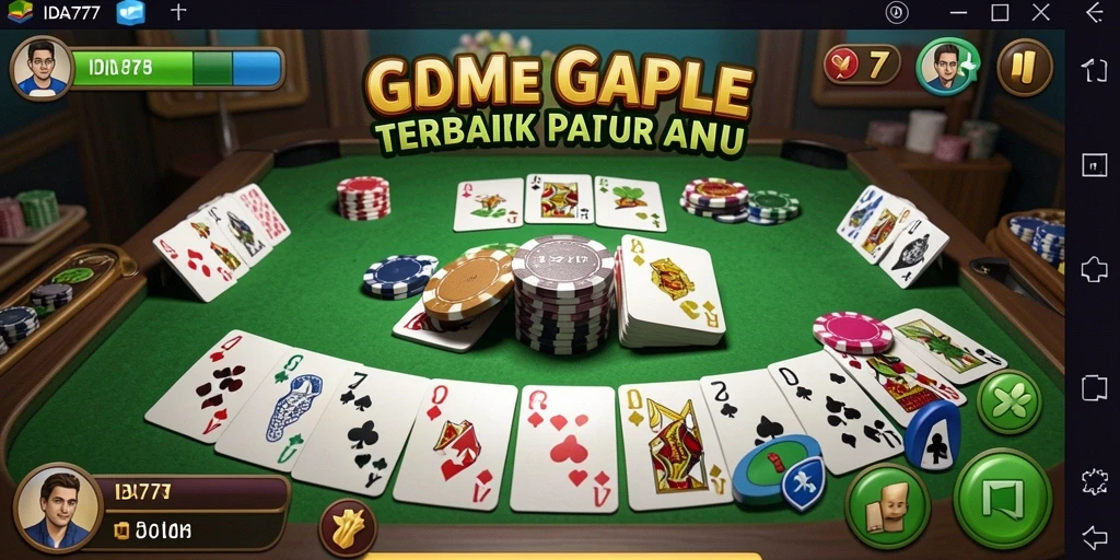 Tampilan gameplay Gaple yang seru dan menegangkan di IDA777.