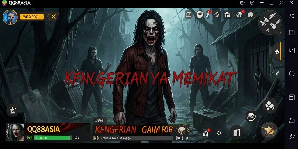 Screenshot menampilkan kengerian dalam gameplay QQ88ASIA.