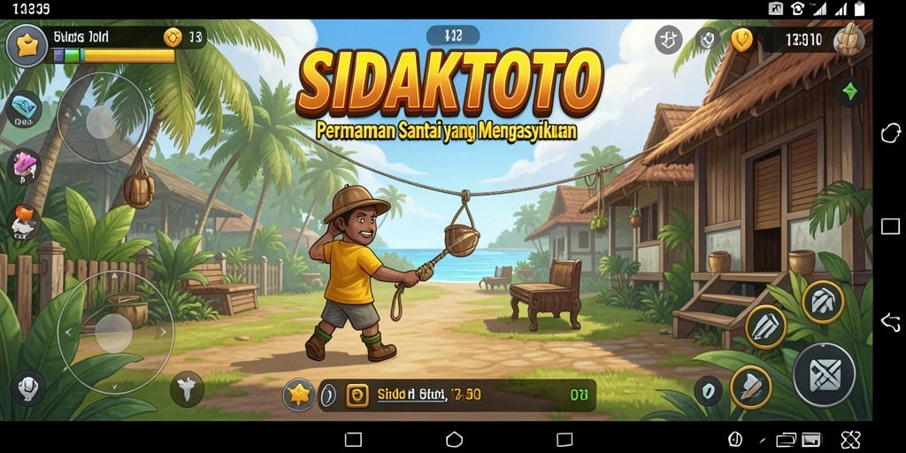 Tampilan menarik dari gameplay casual SIDAKTOTO yang menghibur.